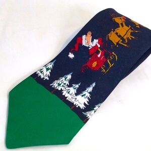 Hallmark Santa Claus and reindeer necktie.
